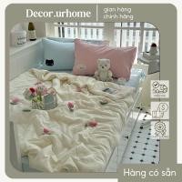 ราคา ผ้าฝ้ายก้น| Decorurhome ชุดเครื่องนอนผ้าฝ้ายพร้อมผ้าห่ม ผ้าห่มผ้านวมพร้อมลายสีเกาหลี สวยมาก (41113528069)