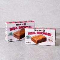 ราคา [**พร้อมส่ง] Market O Real Brownie บราวนี่ 120g (6 ชิ้น) (464626082)