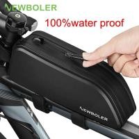 ราคา NEWBOLER Bicycle Bag Rainproof Cycling Top Front Tube Frame Bag Large Capacity MTB Road Bicycle Pannier Black Bike Acces (24686335059)