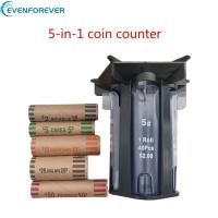 ราคา EV เครื่องนับนับเหรียญพร้อม 5in1 เครื่องคัดแยกเหรียญ Tube Wrapper Holder (26893521181)