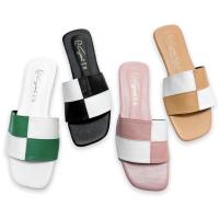 ราคา NEWรองเท้าแตะแฟชั่น CHECKER แบรนด์ Q'Sweet พร้อมส่งสั่งเลย (16979808698)