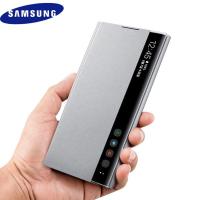 ราคา Samsung Galaxy Note 10 Plus/Note10 +Smart Sleep Awake Flip Cover Free-Flip Window View Smart Chip Case (40574339074)