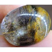 ราคา โป่งข่ามแก้วขนเหล็ก เม่นทะเล Hollandite กาบทอง ฟองสมุทร มีละอองทองติดขนไหม ไหมดำ แก้วโป่งข่ามพม่า (27400259973)