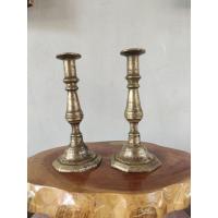 ราคา เชิงเทียนทองเหลืองแพคคู่ งานเก่า ความสูง 8 นิ้ว (26240134909)