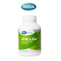 ราคา MEGA WE CARE Spirulina โปรตีนเสริม สารสกัดจากสาหร่ายสไปรูลิน่า 100 capsules (15734984315)