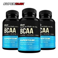 ราคา [แพ็ค 3 ขวด] BCAA บีซีเอเอ 60 แคปซูล ซุปเปอร์แทงค์ Supertank BCAA 60 capsules แอลลูซีน แอลไอโซลูซีน แอลวาลีน L Leucine (29085782907)