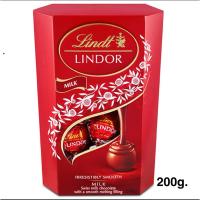 ราคา New Year Gift Set Lindt Lindor Cornets Assorted Choc/Milk Choc 200g. (26416125351)