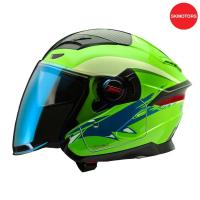 ราคา สินค้าคอลเลคชั่นพิเศษ H2C Fast & Furious หมวกกันน็อกเปิดหน้า สีเขียว รหัส THSTDHQOF2XLZB Size XL ขนาด 62 ซม. แท้100% (25329696965)