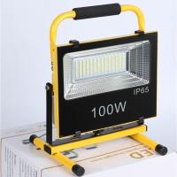 ราคา หลอดไฟสปอร์ตไลท์แบบ LED พกพา Out Door พร้อมแบตเตอร์รี่ กำลังวัตต์ 100W (มีขนาดวัตต์อื่นอีก 10,20,30,50 and 300W สามารถสอ (19187021781)