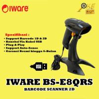 ราคา เครื่องสแกนบาร์โค้ด Iware BS-E8QRS / BSE8QRS / E8QRS แบบมีสาย USB 1D 2D QR Code (42276053033)