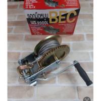 ราคา BEC รอกกว้าน รอกสลิงมือหมุน กว้านสลิง 2000 ปอนด์ 900 กิโลกรัม GEAR WINCH BEC2000L รอกสลิงมือหมุน 2000 ปอนด์ 900 กิโล (27756946208)