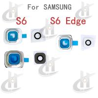 ราคา กล้องด้านหลังแหวนเลนส์ฝาครอบกระจกพร้อมกรอบสําหรับ Samsung Galaxy S6 S6 Edge อะไหล่ทดแทน (43671608072)