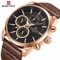 ราคา Naviforce นาฬิกาข้อมือควอตซ์แฟชั่น สายหนัง กันน้ํา หรูหรา สําหรับบุรุษ 9148 (18703705700)