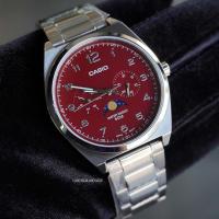 ราคา CASIO STANDARD MTP-M300D-4A หน้าปัดแดง ของแท้ 100% พร้อมส่ง ประกันร้าน 1 ปี (21578350025)