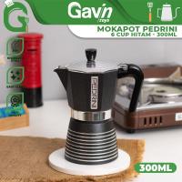 ราคา Mokapot Pedrini Infinity 6 Cup Black - เครื่องชงกาแฟ Moka Pot 300ml (42155747348)