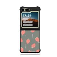 ราคา เคสโทรศัพท์ Samsung Galaxy Series Z FLIP 7 6 5 4 3 Custom Softcase Soft Green Strawberry (41523444349)