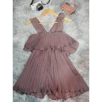 ราคา ชุดเดรสกางเกงขาสั้นอัดพลีท มือ2 (ไซซ์ S)​ (24501762563)