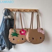 ราคา LAMIABO Kitty Cat กระเป๋าสะพาย, การ์ตูนหนังสีดํา KT Cat กระเป๋าเป้สะพายหลัง, แฟชั่นโบว์น่ารัก Anime Kitty Cat กระเป๋าถือหญิง (48450640971)