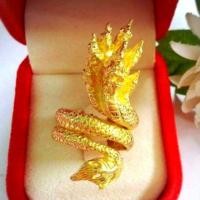 ราคา แหวนพญาพญานาค ทองเหลืองแท้ (96508306)