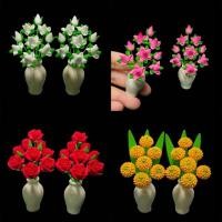 ราคา แจกันดอกบัวจิ๋ว แจกันกุหลาบแดง แจกันดอกดาวเรือง (ราคา/คู่) (24919116680)