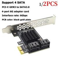 ราคา การ์ดขยาย PCIe 4 พอร์ต SATA III 6Gbps SATA 3.0 ถึง PCI-e 1X การ์ดคอนโทรลเลอร์ PCI Express อะแดปเตอร์เพิ่มบนการ์ด PCI-E X4 X8 X16 (41574336434)