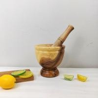 ราคา ครกไม้ 7 นิ้ว 9 นิ้ว 10 นิ้ว ครกส้มตำ ครกไม้ส้มตำ รุ่น ธรรมชาติ ครกส้มตำใหญ่ ครกส้มตำเล็ก ทนทาน แถมฟรี สากไม้ (27316957905)