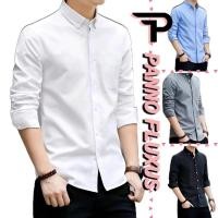 ราคา PannoFluxus เสื้อเชิ้ตแขนยาวลำลองทรงสลิม เสื้อเชิ้ตทำงานสีทึบผู้ชายแฟชั่นสไตล์เกาหลี (16069600169)