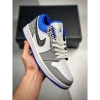 ราคา รองเท้า Nike Air Jordan 1 Low สีฟ้าแท้และขาว สำหรับทั้งผู้ชายและผู้หญิง ไซส์มาตรฐาน: 36-46 (52901898709)