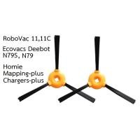 ราคา แปรงปัดข้าง Side Brush อะไหล่ หุ่นยนด์ดูดฝุ่น RoboVac รุ่น 11,11C, Ecovacs Deebot รุ่น N79S, N79 Homie รุ่น Mapping-plus (29662046198)