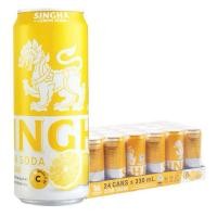 ราคา Singha สิงห์ เลมอนโซดา 330มล. x24กระป๋อง ส่งด่วน น้ำอัดลม (26739287753)