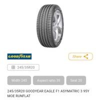 ราคา GOODYEAR 245/35/20 EAGLE F1 ASYMATRIC *RUNFLAT ยางใหม่ 1 เส้น (27232710664)