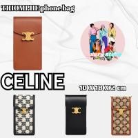 ราคา CELINE TRIOMPHE ผ้าปักแนวตั้งกระเป๋าโทรศัพท์มือถือ/กระเป๋าสุภาพสตรี/กระเป๋าสะพาย/ยุโรปนำเข้า (25191484002)