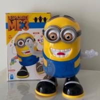 ราคา 【1819-2】ตุ๊กตามินเนี่ยนเต้นได้มีเสียงมีไฟ ใช้ถ่านAA 3 ก้อน(ไม่มีแถม) (7358950826)