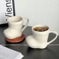 ราคา เซรามิคแก้วสร้างสรรค์รองเท้ารูปทรงพิเศษถ้วยนม Childlike สีทึบเรียบง่ายผู้ใหญ่เด็กถ้วยน้ําสากลน่ารัก (45750747563)