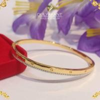 ราคา กำไลข้อมือ ประดับเพชรสวิส หนัก 1 บาท ไซส์ 7.5 นิ้ว (1 วง) (23727978031)