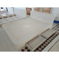 ราคา เตียงหัวโค้ง ขนาด5ฟุต ลิ้นชักขวา (ST) (41004105139)