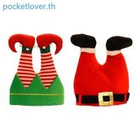 ราคา Poc หมวกคริสต์มาสน่ารัก Santa พร้อมเข็มขัด Flannel สําหรับผู้ใหญ่ Merry Xmas Revelry Props (52150728402)