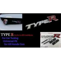 ราคา Universal Fit Type R Grill Emblem 3D Alloy Metal Grill Emblem Car External Body (43070710418)