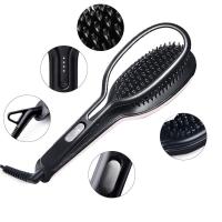 ราคา Splint comb แปรงหวีผมที่หนีบผมตรง หวียืดผมไฟฟ้า HQT-808 (1978454948)