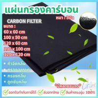 ราคา แผ่นใหญ่สุด120x120cm. Activated Carbon Filter แผ่นกรองเครื่องดูดควัน กรองกลิ่น ดักกลิ่น ดูดกลิ่นเหม็น กลิ่นควันไฟ (41425335718)