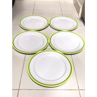 ราคา จานกระเบื้องใส่อาหาร ขนาด 10 นิ้ว 5 ใบ ยี่ห้อ Adam&Eve มือสองญี่ปุ่น (สภาพ 98%) คัดพิเศษ (26651014325)