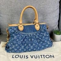 ราคา แท้Louis Vuitton Blue Monogram Denim Neo Cabby MM (7834877186)
