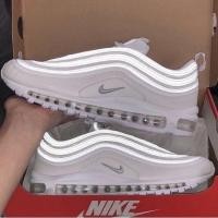 ราคา Nk air max 97 รองเท้าผ้าใบสะท้อนแสงสีขาวสามแถบสะท้อนแสง 3 แถบ (28805000980)