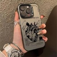 ราคา หัวใจสําหรับ iPhone 13Pro 16 15 14 12 11 Pro Max XS XR 7 8 Plus SE ป้องกันหน้าจอปลอกกันกระแทก (41117801171)