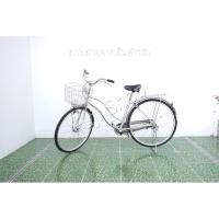 ราคา จักรยานแม่บ้านญี่ปุ่น - ล้อ 27 นิ้ว - ไม่มีเกียร์ - ไฟหน้าอัตโนมัติ - สีเงิน [จักรยานมือสอง] (44126168051)