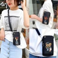 ราคา กระเป๋าสตางค์ไหล่ ผู้หญิง โทรศัพท์ กระเป๋าสตางค์ กระเป๋า กระเป๋า ผู้หญิง หมี พิมพ์ กระเป๋าถือ คลัตช์ สายสะพายไหล่ในสต็อก (26305703659)