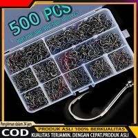 ราคา 1000/500/100 ชิ้นเหล็กคาร์บอนสูงหนามตะขอตกปลาพร้อมตะขอเชือก | ชุดตะขอตกปลา ขนาดต่างๆ (40426386196)