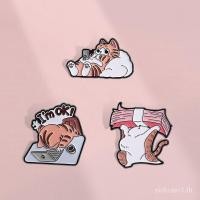 ราคา เข็มกลัดการ์ตูนแมวน่ารัก พร้อมใช้กับกระเป๋าเป้และดินสอจี้ อีซี79 (50851453144)