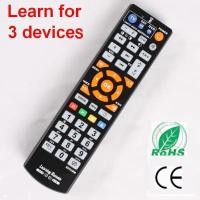 ราคา Universal Smart Remote Control with Learn Function, 3 in 1 Controller Work for 3 Devices,TV STB DVD SAT DVB HIFI TV BOX, (21185733351)