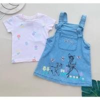 ราคา amilybabyshop : ชุดเซต เสื้อ+เอี๊ยมยีนส์Disneyสินค้าพร้อมส่ง (26031525788)